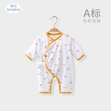昂贝新jm婴儿服秋装td衣0-3个月6婴幼儿连体衣睡衣空调爬服装