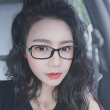韩款近js眼镜女白领kg脸潮TR超轻可配有度数眼睛框镜架显脸(小)