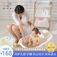 壹仟爱ka生可坐可躺le盆(小)孩洗澡桶家用宝宝浴桶