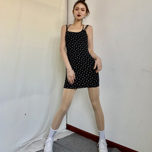法式浪kd(小)红书欧阳iy带碎花连衣裙减龄打底迷你吊带裙短裙女