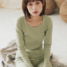 纯棉秋kk秋裤女士薄tx内衣套装修身线衣线裤内穿打底全棉毛衫
