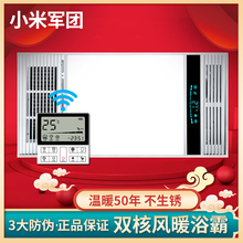 集成吊km浴霸风暖嵌wn合一浴霸灯卫生间取暖家用浴室
