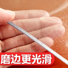 pvcku玻璃磨砂透ng垫桌布防水防油防烫免洗塑料水晶板餐桌垫