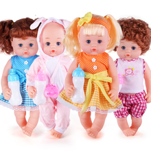 婴幼儿ku能仿真娃娃un女孩洋娃娃软胶会说话宝宝宝宝过家家