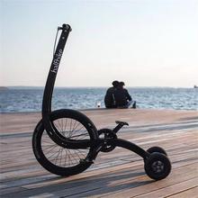 创意个ky站立式自行yflfbike可以站着骑的三轮折叠代步健身单车