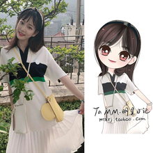 李侑菲la式Polohi连衣裙女2020新式休闲宽松学生清新少女裙子