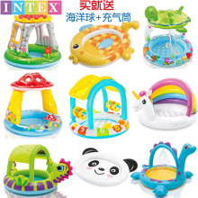 包邮送la 正品INer充气戏水池 婴幼儿游泳池 浴盆沙池 海洋球池