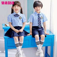 (小)夏季lc袖学院风套dk英伦风毕业照幼儿园班服园服夏