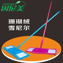 雪尼尔lc板拖把家用dk瑚绒平拖木地板拖把擦玻璃瓷砖
