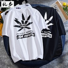 个性印lk(小)清新男生yl恤ins潮流男士夏季体恤潮牌衣服乱步潮牌