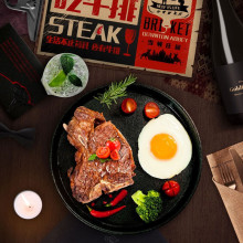 当顿庄lk 整切T骨yl片 新鲜生鲜牛肉牛扒1000g套餐