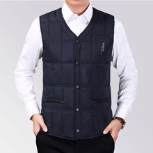 男式羽lq服马甲男士ok薄内穿中老年冬季背心坎肩内搭短式外套