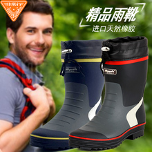 雨鞋男lw尚胶鞋春夏bs靴水鞋男套鞋钓鱼鞋中筒防水防滑水靴