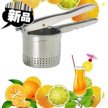 用品过me生(小)型家用uo用蜂蜜橙子压泥器c压榨机压薯器。