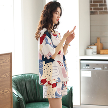 睡衣女mj季薄式纯棉zj码夏天可爱短袖短裤胖MM家居服两件套装