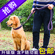 大狗狗mk引绳胸背带bc型遛狗绳金毛子中型大型犬狗绳P链