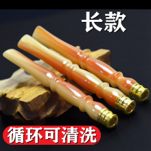 树脂长mk男士烟嘴过bc肺粗细两用双重过滤芯循环型可清洗