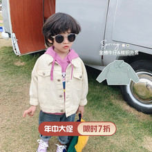 ivaml家童装春季it童牛仔外套男童洋气春装男宝宝百搭牛仔衣潮
