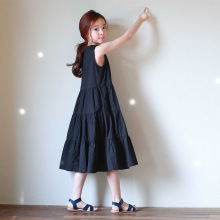 女童夏ml裙子韩款长xp2020新式裙子中大童宝宝沙滩裙海边度假