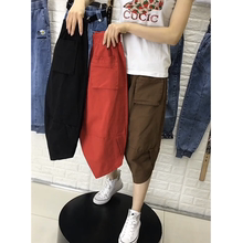 202mt春夏新式七pw松显瘦哈伦裤阔腿裤女韩款工装裤休闲女式潮