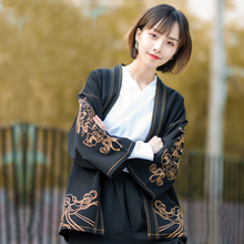 漫衣格ni创狐言刺绣ao厚秋冬日式浴衣二次元和风外套羽织男女