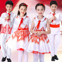 六一儿ni合唱服我是ua歌咏表演服装中(小)学生诗歌朗诵演出服装