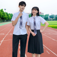 毕业班nj套装英伦风zl服秋季学院风白衬衫中长裙高中学生装