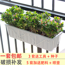 阳台栏nj花架挂式长qw菜花盆简约铁架悬挂阳台种菜草莓盆挂架