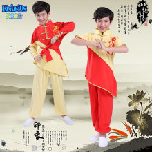 新式儿ox武术服男女ny中(小)学生团体练功服幼儿太极表演衣服装