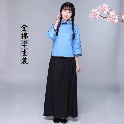 复古民pc学生装女装ge风套装清纯毕业制服校服服装演出服