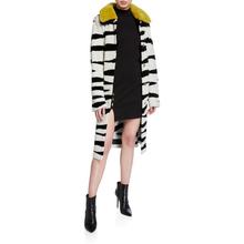 包税3pc 代购 Nhr Hammour 女2020春季新品 斑马纹毛羊皮大衣