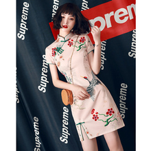 年轻式pf女中国风秋so子2020年新式改良款连衣裙性感短式