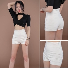 女夏2pi19新式韩ao热裤紧身黑色高腰跳舞瑜伽运动短裤
