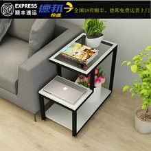 现代简po(小)边角桌客ce角柜轻奢沙发边柜玻璃边几角几卧室