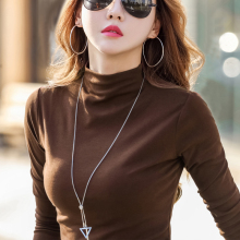 半女春pp百搭202nj纯棉长袖t恤修身显瘦洋气上衣潮