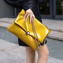 手拿包pp大容量信封nj新式潮时尚个性简约大气单肩斜跨链条包女