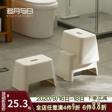 加厚塑pp(小)矮凳子浴nj凳家用垫踩脚换鞋凳宝宝洗澡洗手(小)板凳