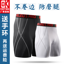 弹力速pu五分裤男士xi身短裤透气压缩跑步篮球田径训练