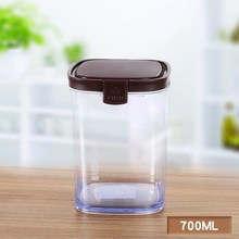 茶叶盒pu鲜盒塑料瓶xi密封罐n亚克力带盖调料大号储物瓶储存