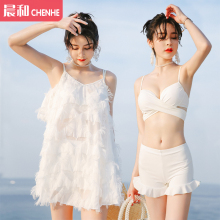分体泳pu女2019hi三件套韩国温泉(小)香风保守ins风