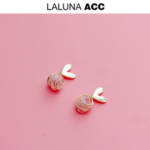 LALpuNA |爱ng| 趣味高级感手工925银针耳钉少女新式网红耳环
