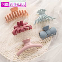 网红鲨pu夹子女头饰ng脑勺妈妈大号洗澡抓夹韩国气质优雅