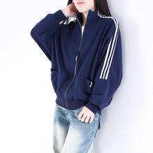 202pu新式初秋外ou百搭短式休闲棒球服大码开衫夹克运动上衣潮