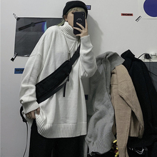毛衣女pu020新式an宿风高领黑色韩款打底衫外穿宽松学生ins潮