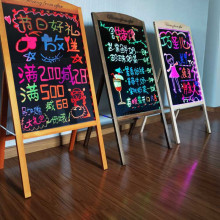 电子lqbd荧光板 qq发光(小)黑板店铺用商用闪光广告牌手写字板荧