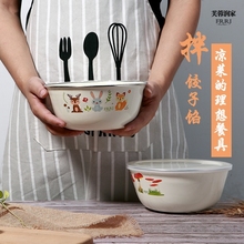 加厚搪qs碗带盖怀旧cj老式熬药汤盆菜碗家用电磁炉燃气灶通用