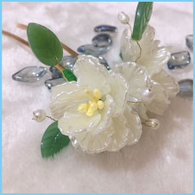 【白茶qs原创山茶花cj服配饰旗袍盘发古风发饰复古元素摄影