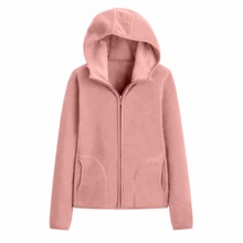 早春摇qu绒外套女连en厚双面绒上衣保暖修身拉链抓绒宽松卫衣