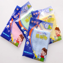 洗碗巾qy棉木纤维彩sn(小)毛巾厨房抹布。20条装】除油不粘油
