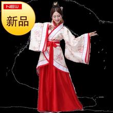 汉服大r8曲裾古装服at服民族服装h女古装曲裾演出服
